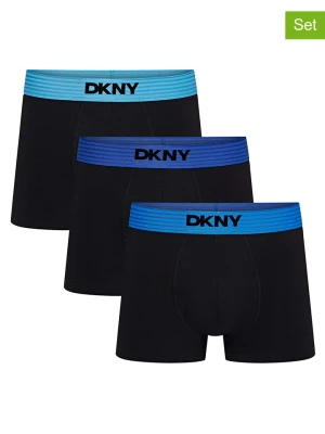 DKNY Bokserki (3 pary) w kolorze czarnym rozmiar: L