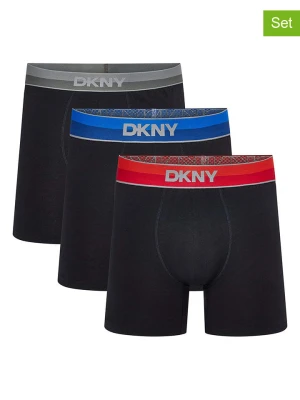 DKNY Bokserki (3 pary) w kolorze czarnym rozmiar: L