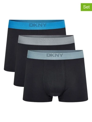 DKNY Bokserki (3 pary) w kolorze czarnym rozmiar: M