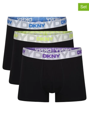 DKNY Bokserki (3 pary) w kolorze czarnym rozmiar: M