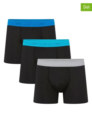 DKNY Bokserki (3 pary) w kolorze czarnym rozmiar: M