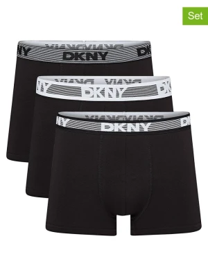 DKNY Bokserki (3 pary) w kolorze czarnym rozmiar: S