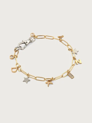 DKNY bransoletka damska metalowa złoty