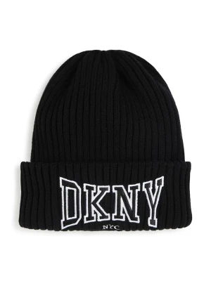 DKNY Czapka dzianinowa w kolorze czarnym rozmiar: 158/164