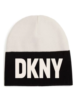 DKNY Czapka w kolorze kremowo-czarnym rozmiar: 116-152