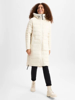 DKNY Damski płaszcz puchowy Kobiety biały jednolity,