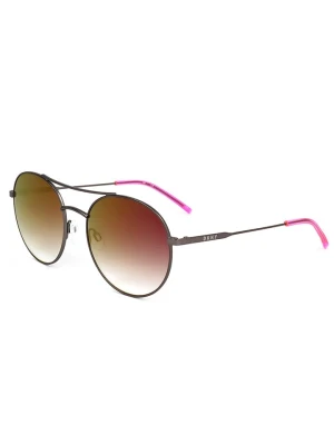 DKNY Damskie okulary przeciwsłoneczne w kolorze srebrno-czerwonym rozmiar: 54