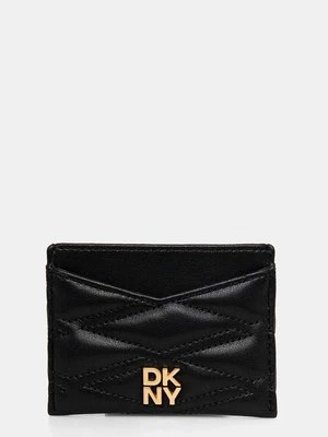 Dkny etui na karty skórzane kolor czarny R43ZKG77