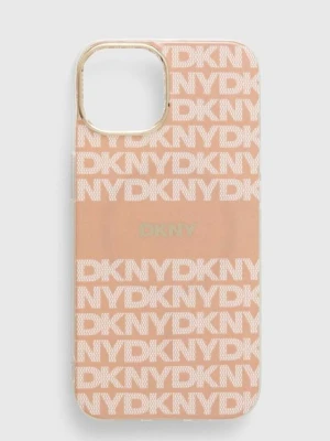 Dkny etui na telefon iPhone 14 / 15 / 13 6.1 kolor różowy DKHMP14SHRHSEP