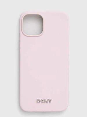 Dkny etui na telefon iPhone 14 / 15 / 13 kolor różowy DKHMP14SSMCHLP