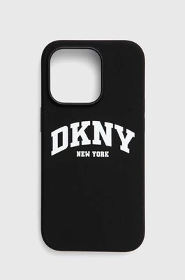 Dkny etui na telefon iPhone 14 Pro 6.1" kolor czarny DKHMP14LSNYACH