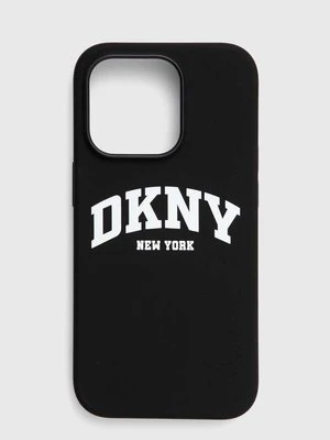 Dkny etui na telefon iPhone 14 Pro 6.1" kolor czarny DKHMP14LSNYACH