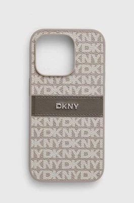 Dkny etui na telefon iPhone 14 Pro 6.1 kolor szary DKHCP14LPRTHSLE