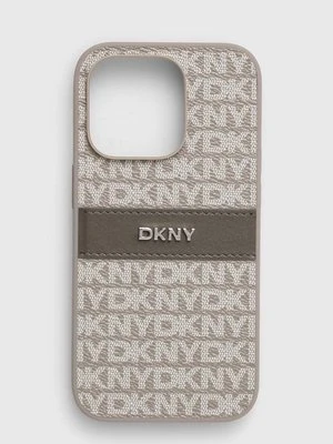 Dkny etui na telefon iPhone 14 Pro 6.1 kolor szary DKHCP14LPRTHSLE