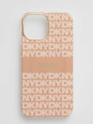 Dkny etui na telefon iPhone 15 / 14 / 13 6.1 kolor pomarańczowy DKHMP15SHRHSEP