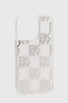 Dkny etui na telefon iPhone 15 Pro 6.1" kolor biały DKHCP15LLCPEPT