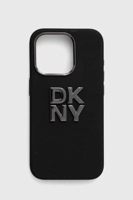 Dkny etui na telefon iPhone 15 Pro 6.1 kolor czarny DKHCP15LSMCBSK