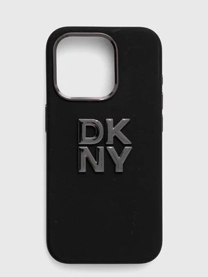 Dkny etui na telefon iPhone 15 Pro 6.1 kolor czarny DKHCP15LSMCBSK