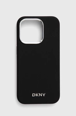 Dkny etui na telefon iPhone 15 Pro 6.1" kolor czarny DKHMP15LSMCHLK