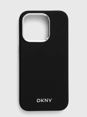 Dkny etui na telefon iPhone 15 Pro 6.1" kolor czarny DKHMP15LSMCHLK