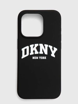 Dkny etui na telefon iPhone 15 Pro 6.1" kolor czarny DKHMP15LSNYACH