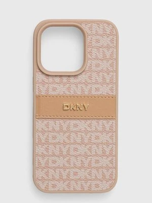 Dkny etui na telefon iPhone 15 Pro 6.1 kolor pomarańczowy DKHCP15LPRTHSLP