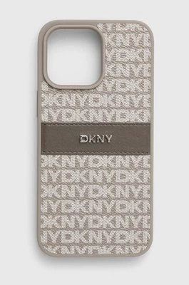 Dkny etui na telefon iPhone 15 Pro Max 6.7 kolor szary DKHCP15XPRTHSLE