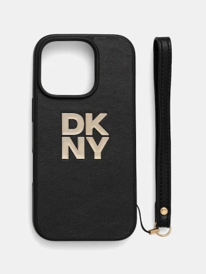 Dkny etui na telefon iPhone 16 Pro 6.3" kolor czarny DKHCP16LPBSWSK