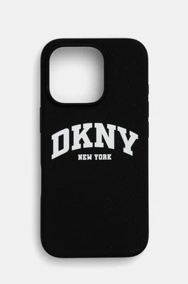 Dkny etui na telefon iPhone 16 Pro 6.3 kolor czarny DKHMP16LSNYACH