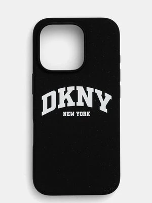 Dkny etui na telefon iPhone 16 Pro 6.3 kolor czarny DKHMP16LSNYACH