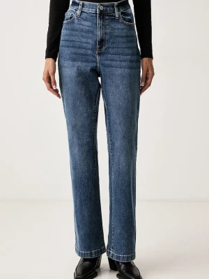 DKNY jeansy flare damskie niebieski