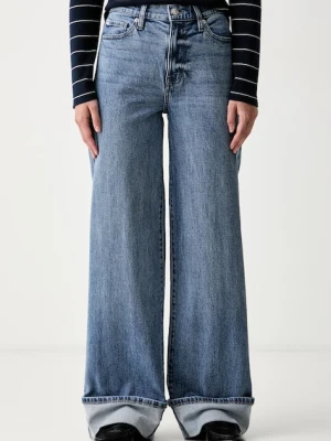 DKNY jeansy wide leg damskie