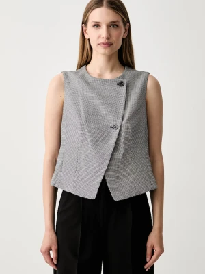 DKNY kamizelka dwurzędowa damska czarny
