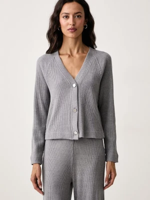 DKNY kardigan damski szary