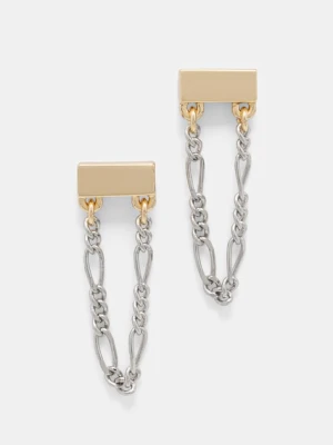 DKNY kolczyki damskie metalowe