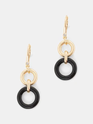 DKNY kolczyki damskie metalowe