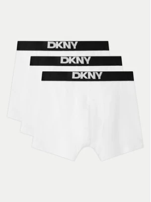 DKNY Komplet 3 par bokserek NEW YORK Biały