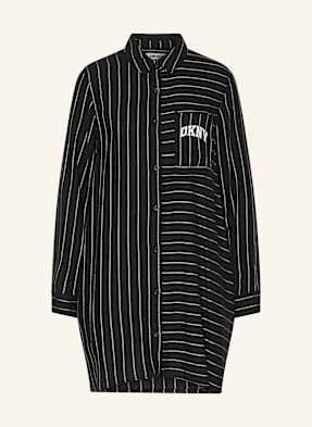 Dkny Koszula Nocna Channel The Flannel Z Flaneli schwarz