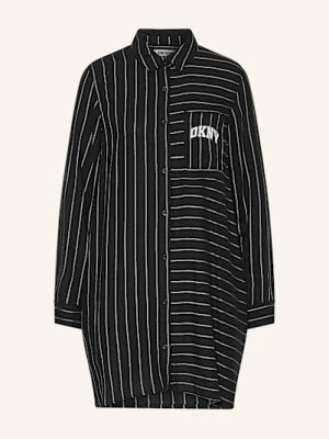 Dkny Koszula Nocna Channel The Flannel Z Flaneli schwarz