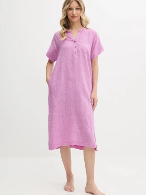 Dkny koszula nocna damska kolor fioletowy YI10054