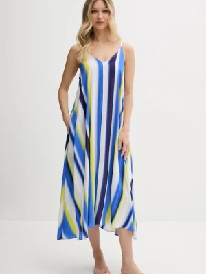 Dkny koszula nocna damska kolor niebieski YI60052