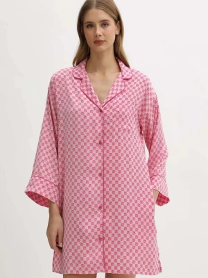 Dkny koszula nocna damska kolor różowy YI30061
