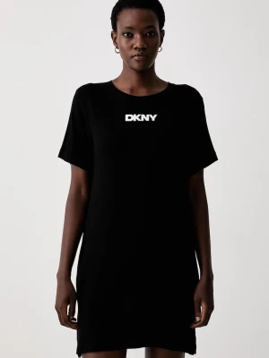 DKNY koszula nocna damska z wiskozy czarny