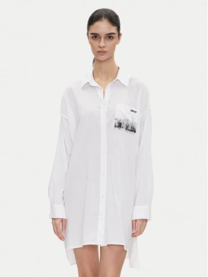 DKNY Koszula nocna YI30048 Biały Relaxed Fit