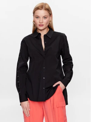 DKNY Koszula P31M0RY3 Czarny Oversize