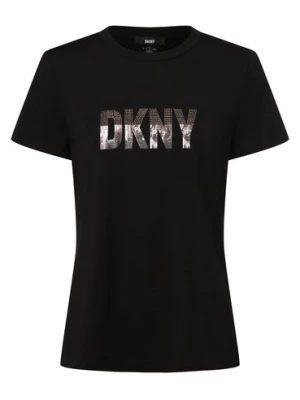 DKNY Koszulka damska Kobiety Bawełna czarny nadruk,