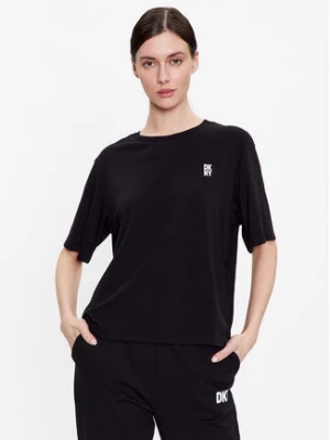 DKNY Koszulka piżamowa YI2422635 Czarny Loose Fit