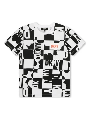 DKNY Koszulka w kolorze czarno-białym rozmiar: 176