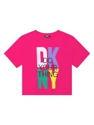 DKNY Koszulka w kolorze różowym rozmiar: 140