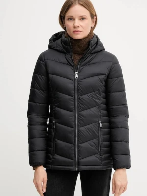 Dkny kurtka damska kolor czarny przejściowa DLEMPR20